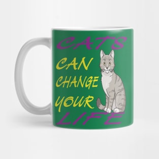 cat can change your life-v2 Mug